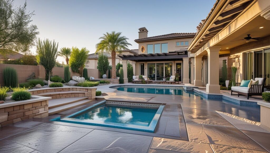 pool deck coating finishes for luxury backyards in Las Vegas